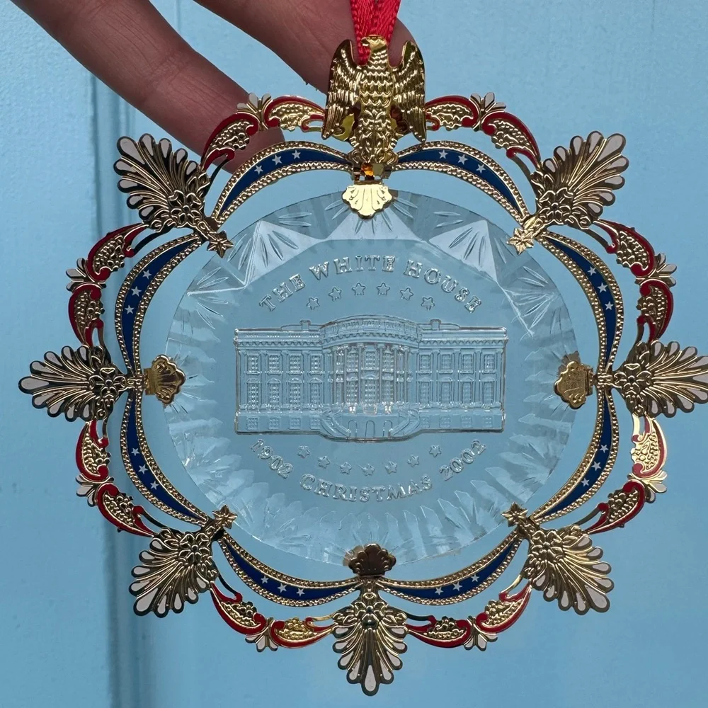 2002 Christmas Ornament White House Historical Association Theodore Roosevelt